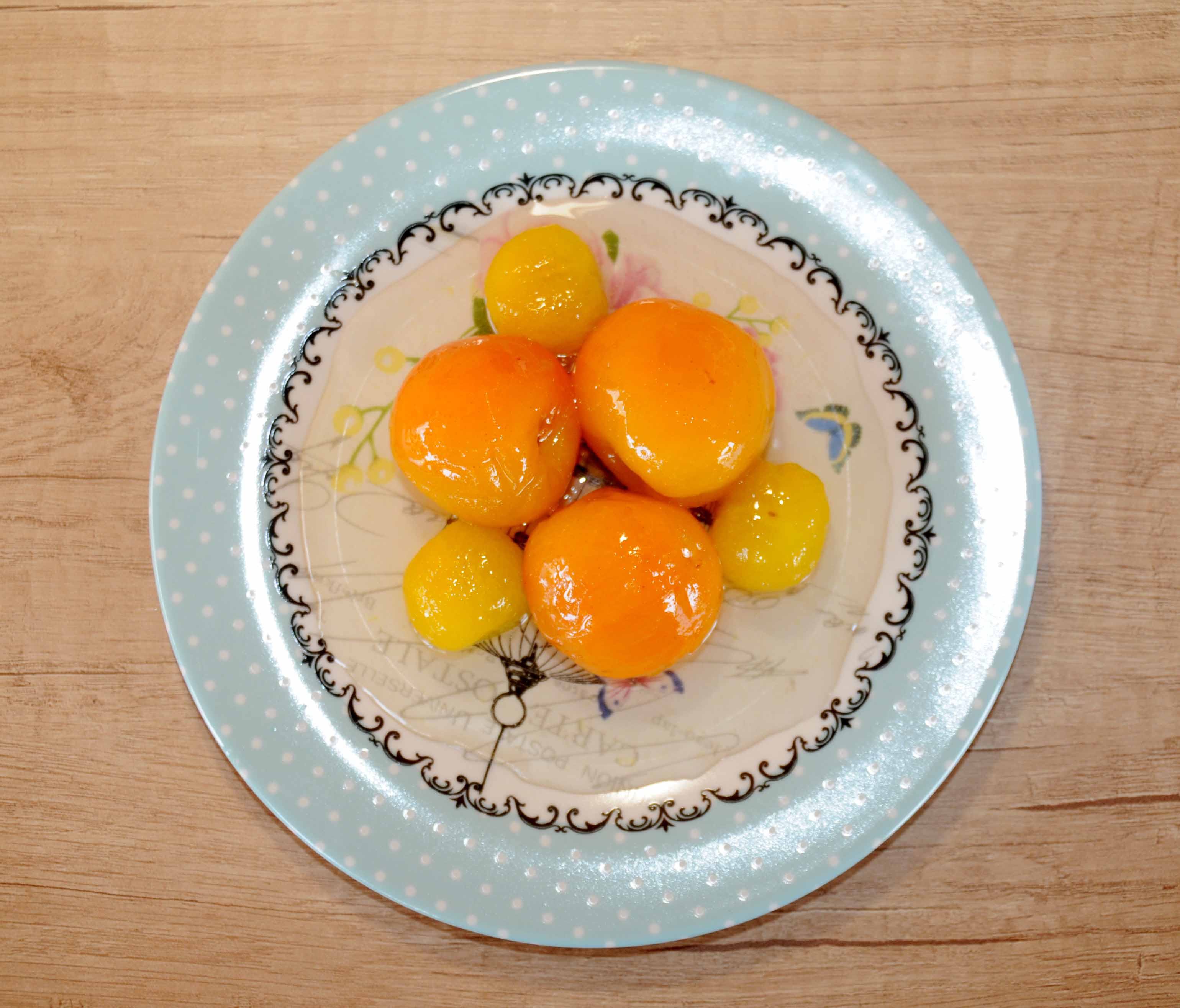 Γλυκό κουταλιού κορόμηλο κίτρινο και βερίκοκο - Sweet of yellow cherry plum and apricot Preserve