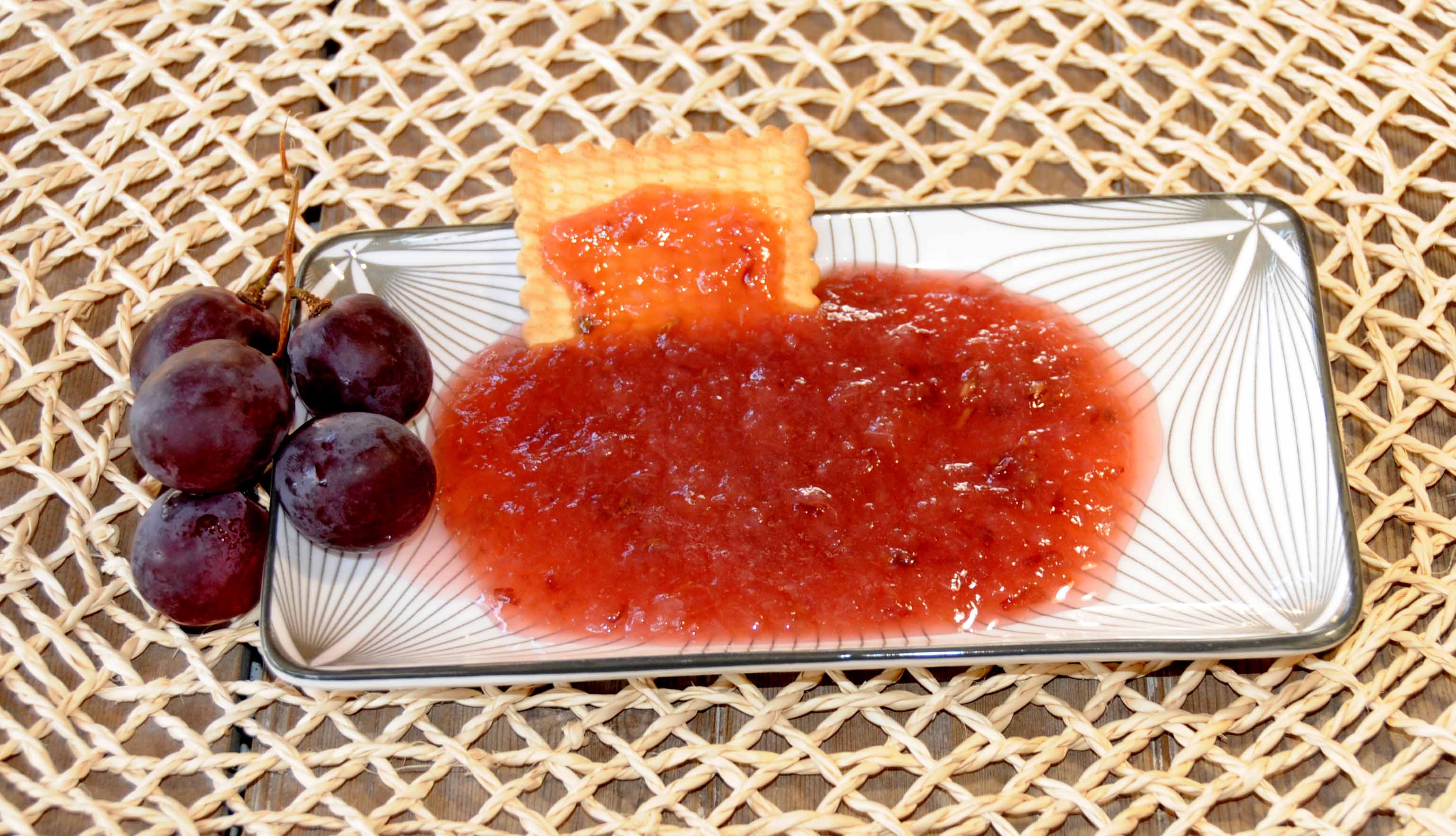 Μαρμελάδα με σταφύλι φράουλα - Red Globe Grapes with Seed Jam