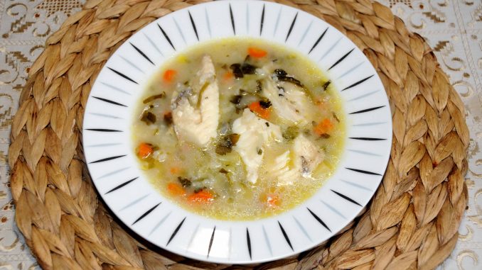 Ψαρόσουπα με κοκκινόψαρο - Fish soup with redfish