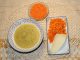 Κόκκινες φακές με καρότο σαλάτα και 100 γρ τυρί γραβιέρα - Red lentils with carrot salad and 100 grams of gruyere