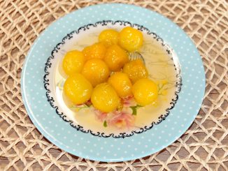 Γλυκό κουταλιού κίτρινο κορόμηλο - Sweet yellow cherry plum Preserve