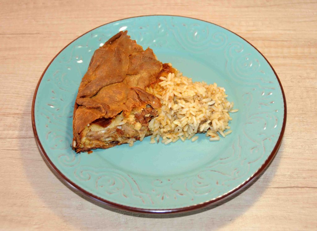 Κοτόπιτα ανοιχτή με ρύζι - Chicken pie with rice